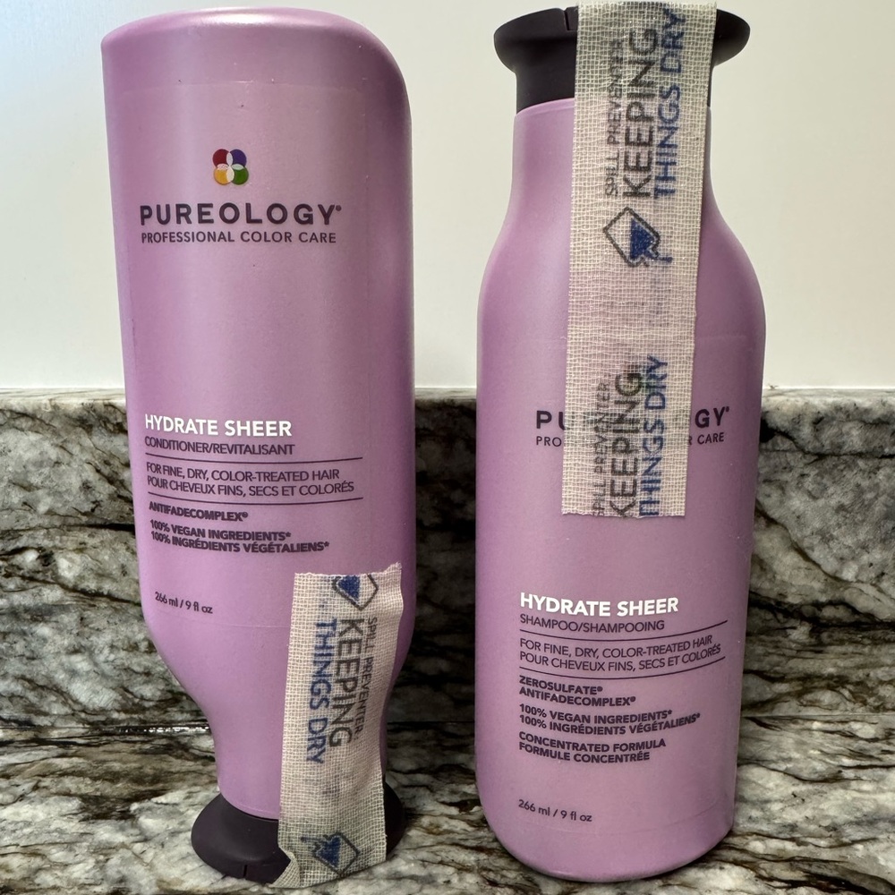 Pureology hydrate sheer
Shampoo and Conditioner
